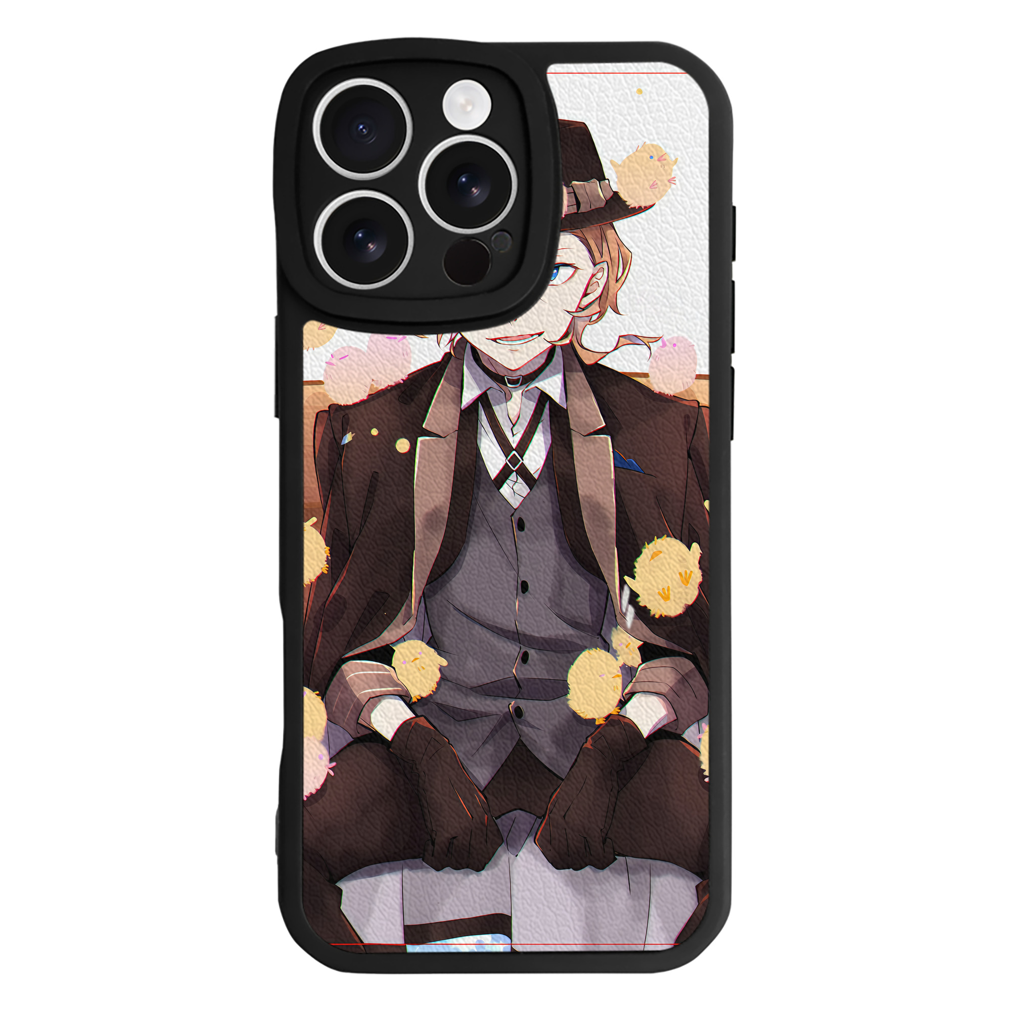 （画像用） 文豪ストレイドッグス Bungo Stray Dogs 【iPhone 16シリーズ対応】シリコンスマホケース（レザー調） 材質：シリコン